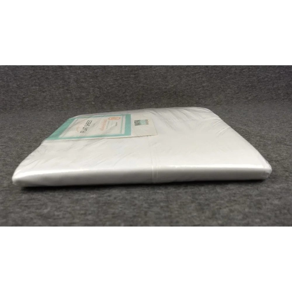 Martha Stewart Everyday Twin Flat Sheet 250TC White Cotton Blend Mix & Match NEW